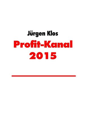 cover image of Profit-Kanal 2015